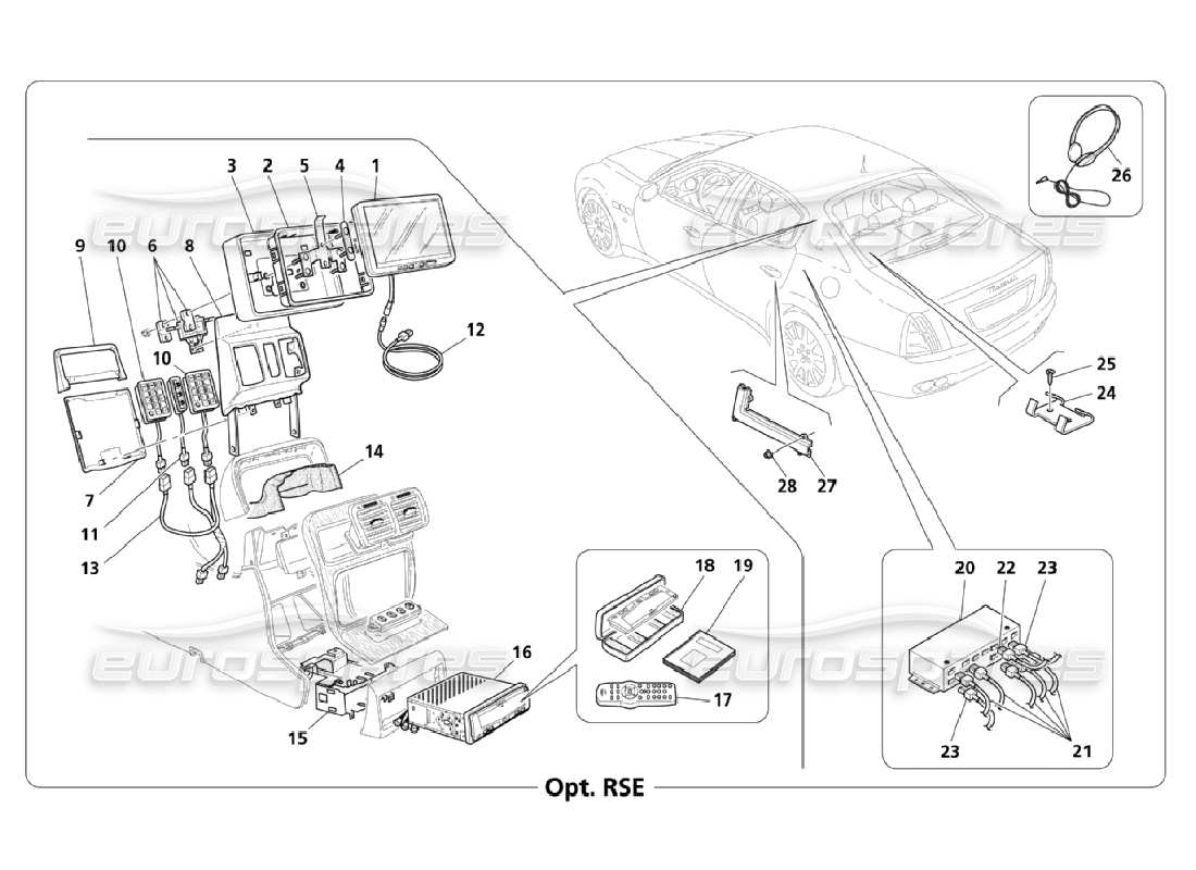 maserati qtp. (2006) 4.2 diagrama de piezas del sistema infotelemático (página 3-3)