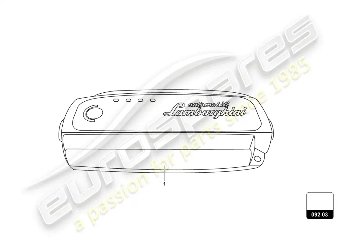 lamborghini urus s (accessories) cargador de batería diagrama de piezas