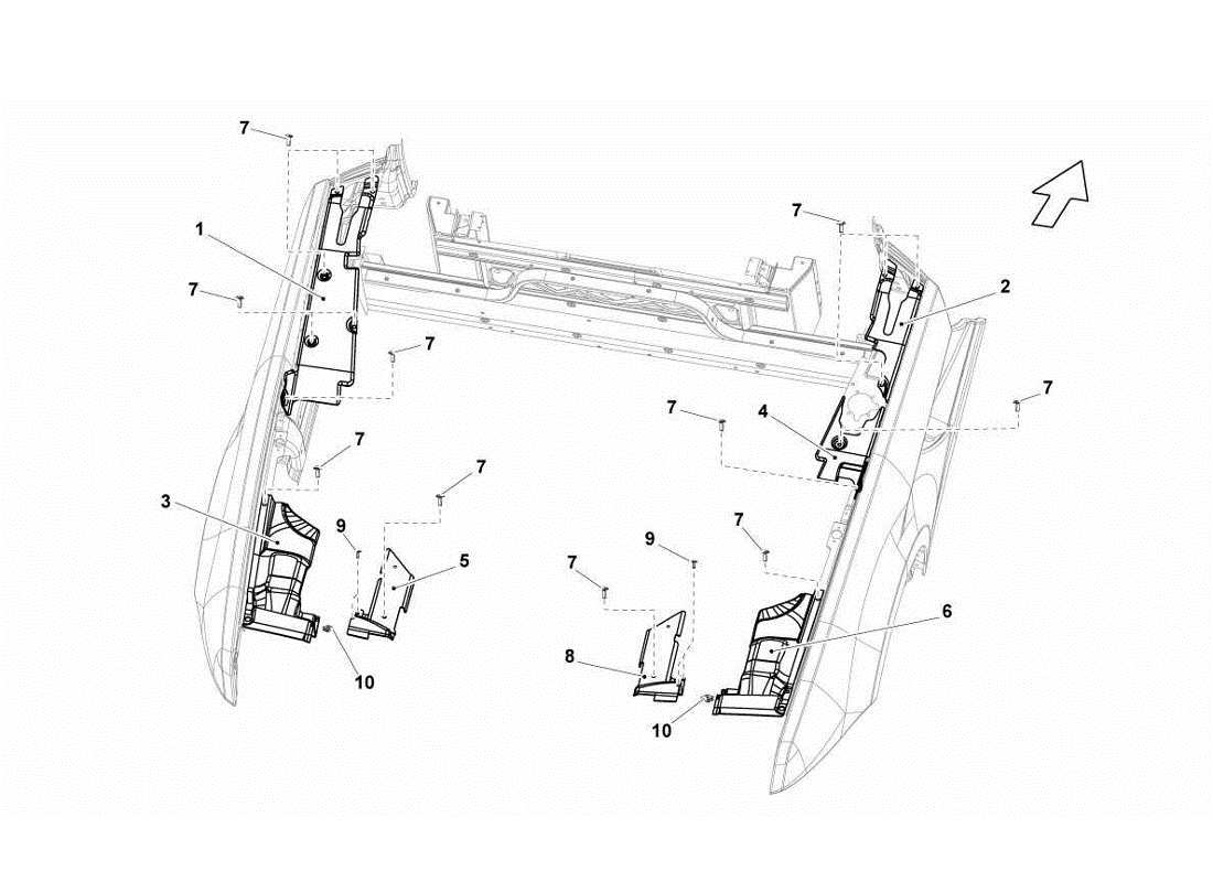 lamborghini gallardo lp570-4s perform diagrama de partes de calor estético