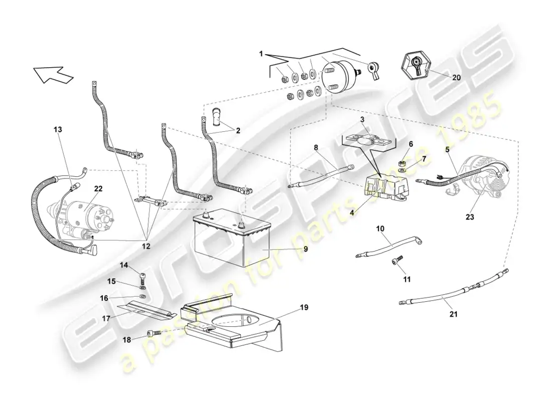 lamborghini reventon roadster main fuse socket diagrama de piezas