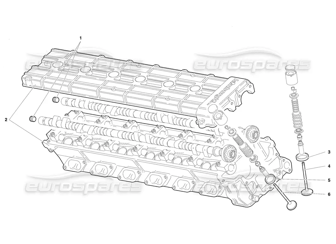 lamborghini diablo se30 (1995) culata derecha (válido para ee.uu. - enero 1995) diagrama de piezas