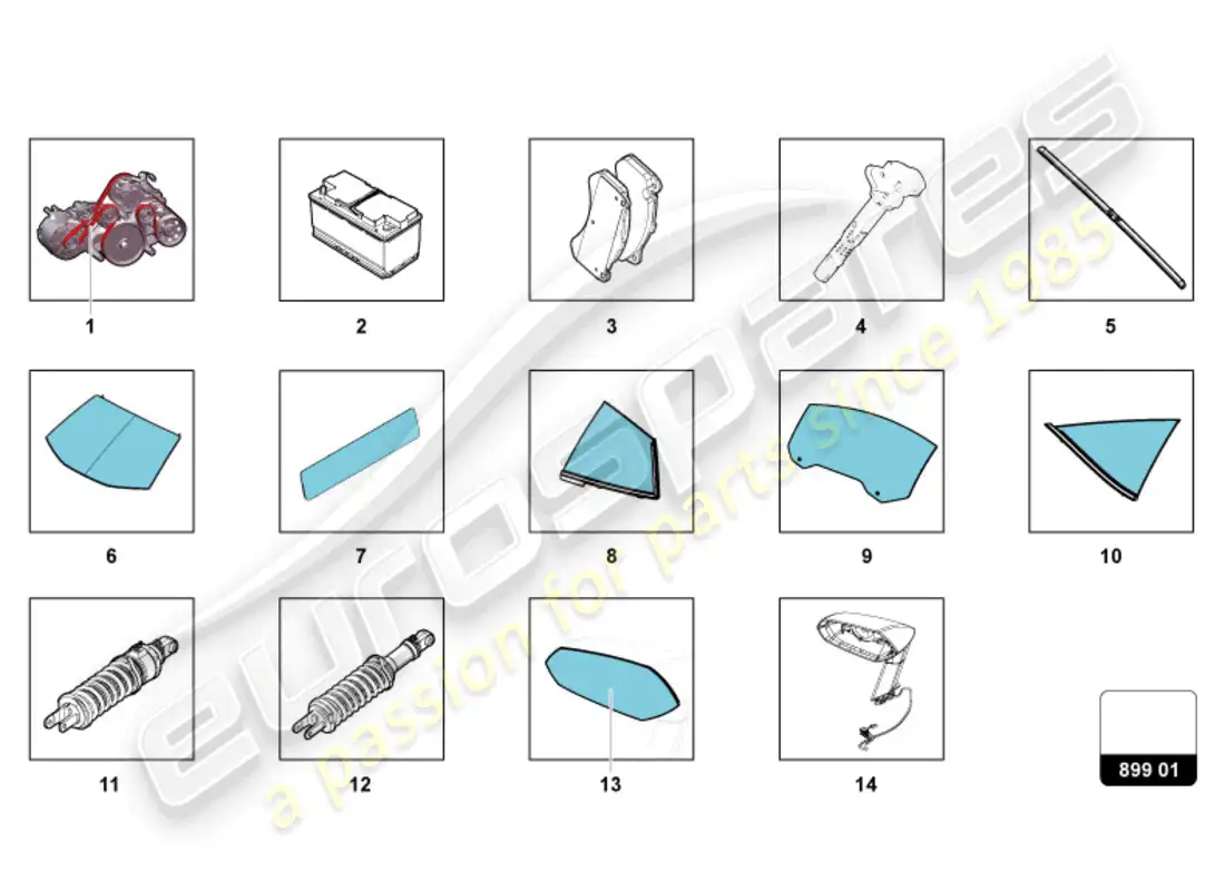 lamborghini ultimae (2022) para recoger diagrama de piezas
