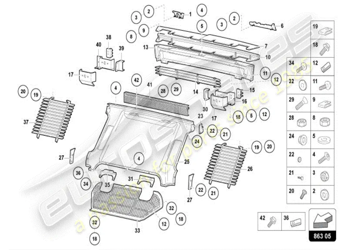lamborghini diablo vt (1995) covers diagrama de piezas