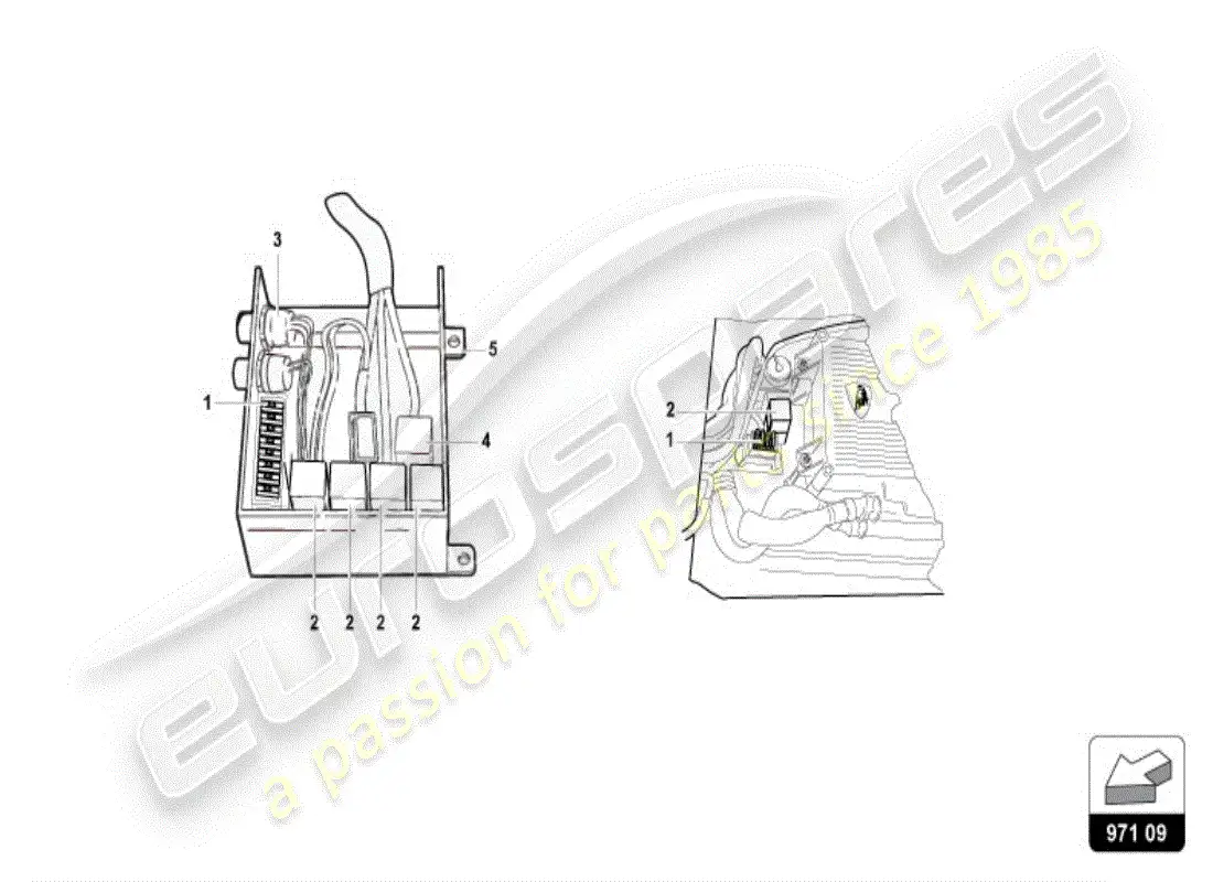 lamborghini diablo vt (1995) fusibles diagrama de piezas