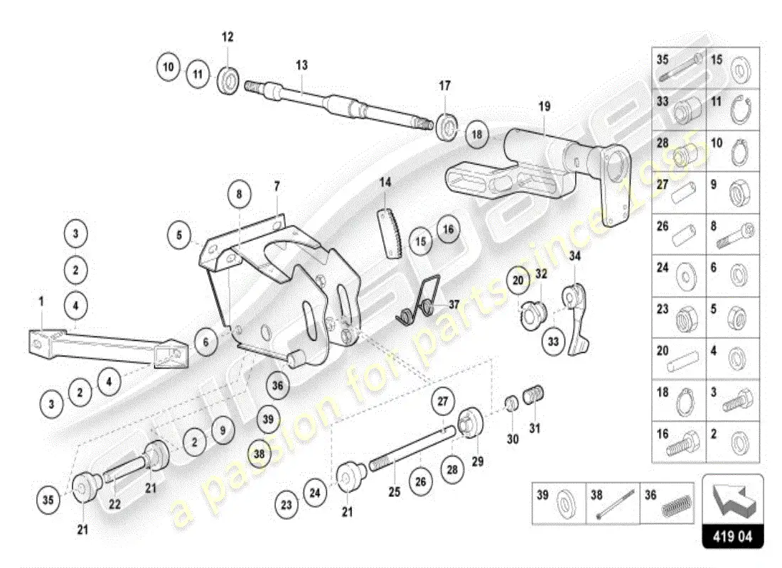 lamborghini diablo vt (1999) sistema de dirección diagrama de piezas