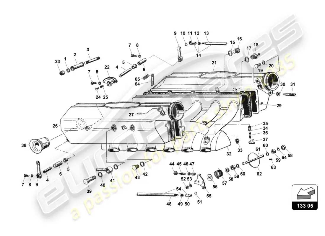 lamborghini countach 25th anniversary (1989) fuel system diagrama de piezas