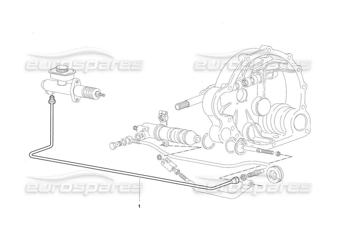 lamborghini diablo sv (1997) palancas de control del embrague (válido para rh d. - marzo 1997) diagrama de piezas