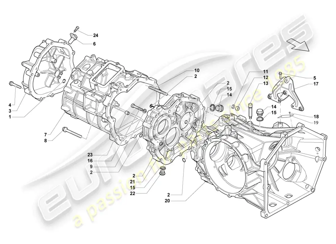 lamborghini blancpain sts (2012) equipo de casa diagrama de piezas