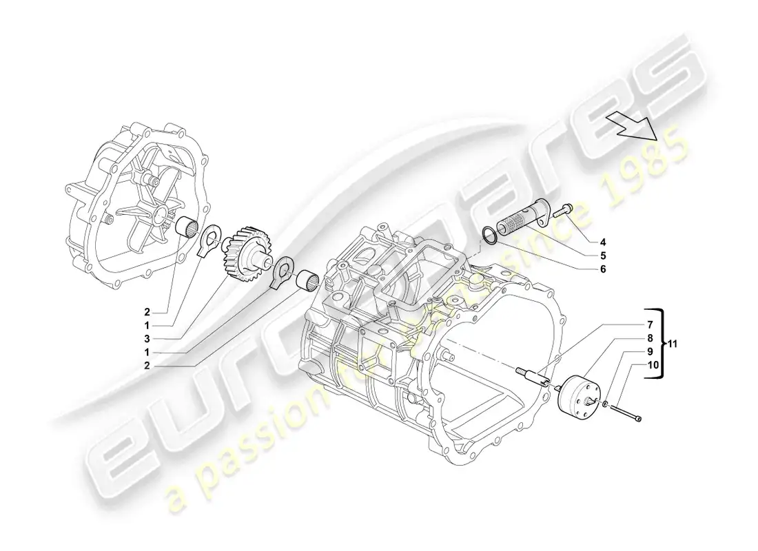 lamborghini lp560-4 spider (2011) bomba de aceite diagrama de piezas