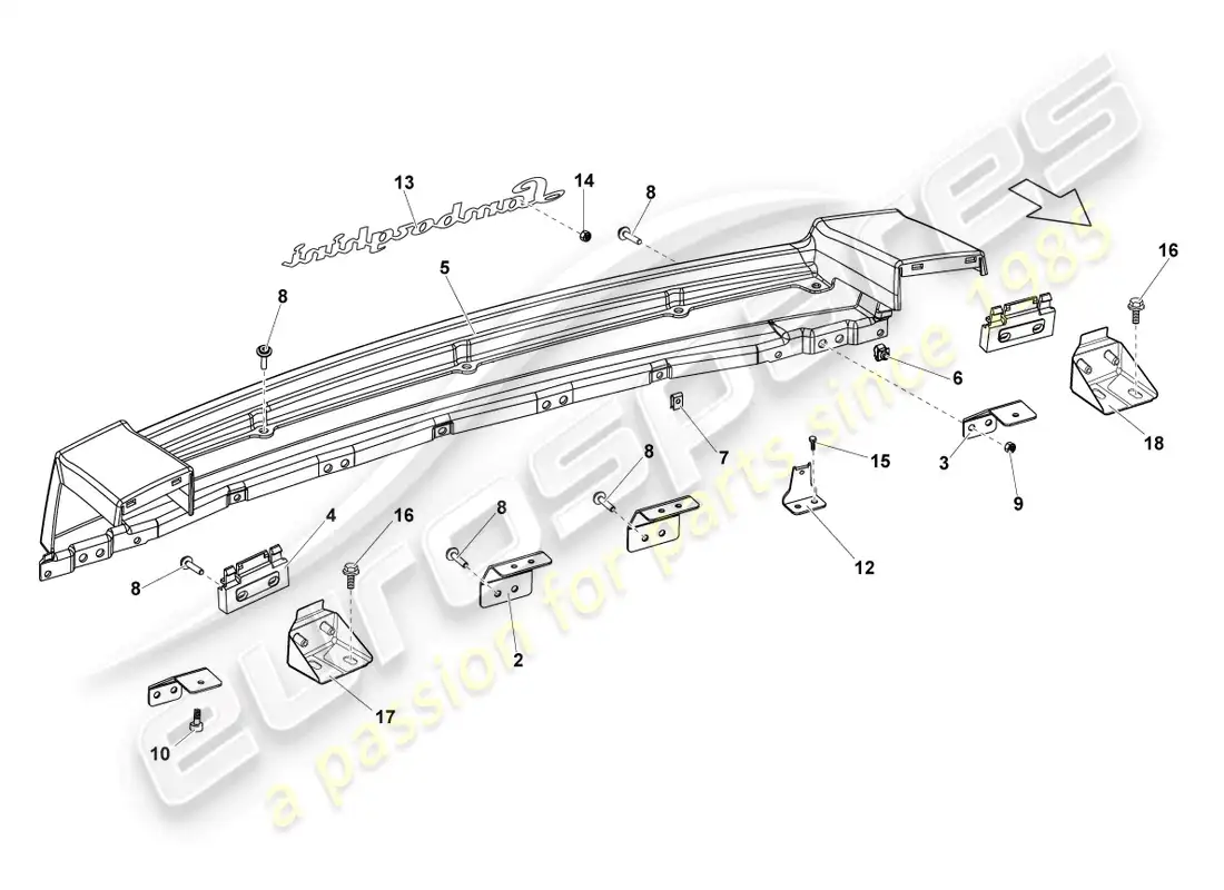 lamborghini lp570-4 sl (2010) recortar diagrama de piezas