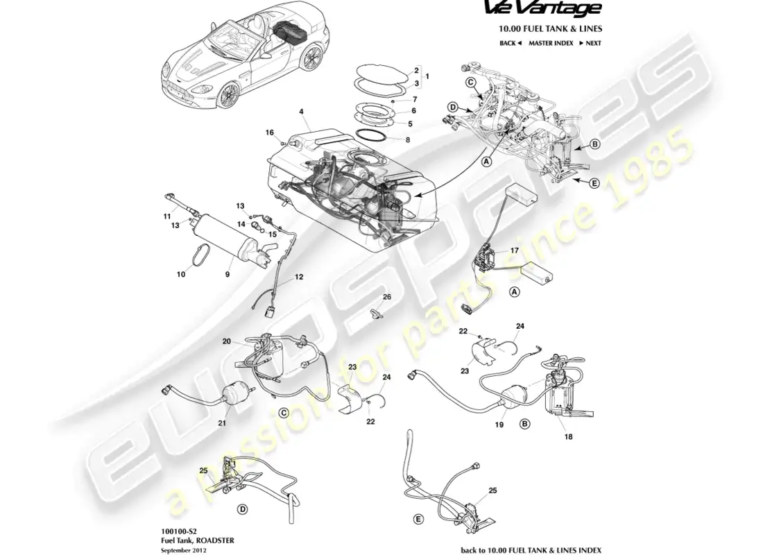 diagrama de pieza que contiene el número de pieza cd33-9074-aa