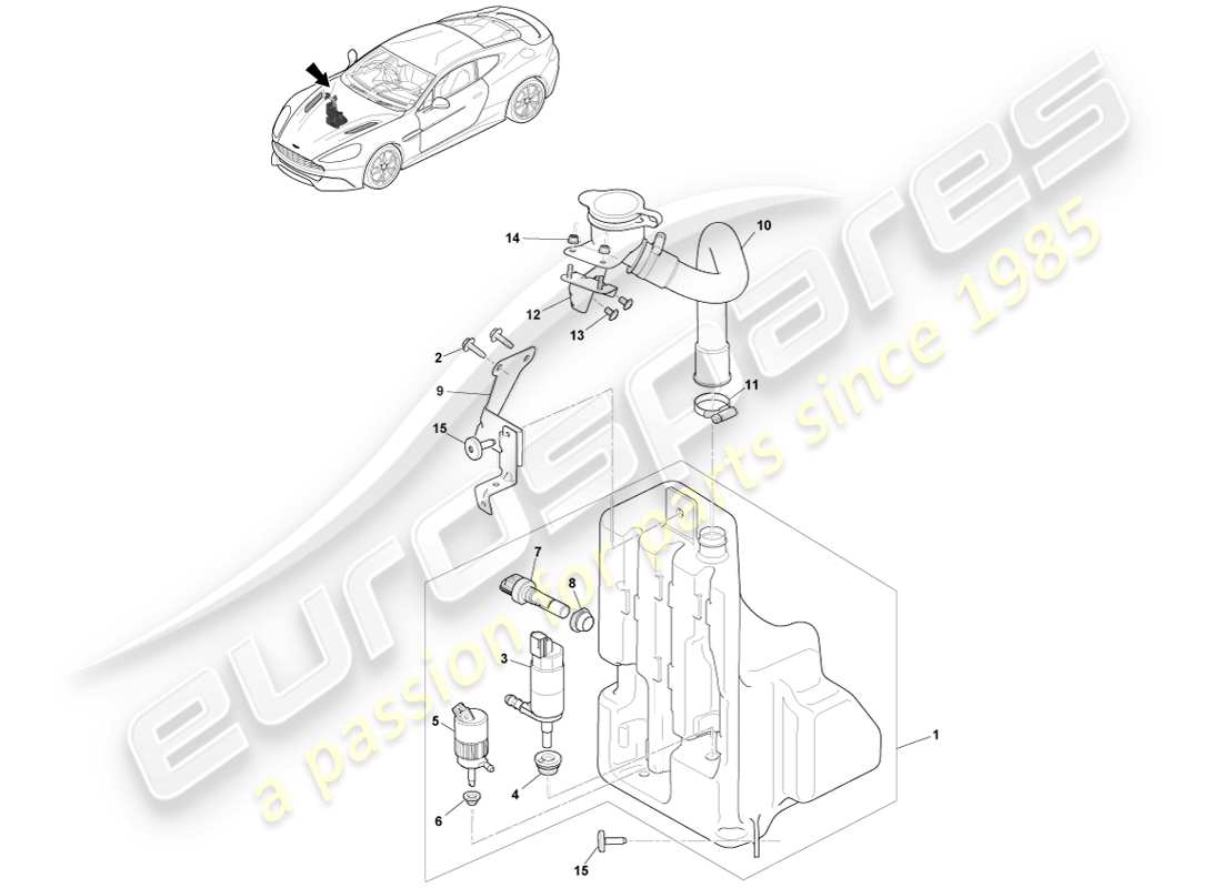 aston martin vanquish (2013)  diagrama de piezas