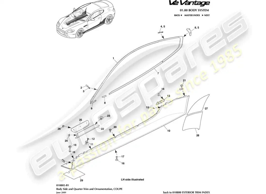 diagrama de pieza que contiene el número de pieza 6g33-c699761-aa