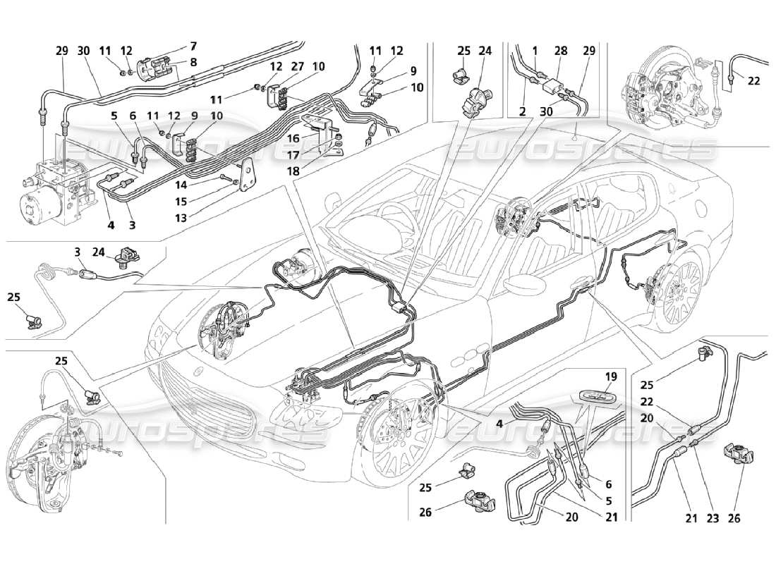 maserati qtp. (2006) 4.2 diagrama de piezas de tuberías (página 3-4)