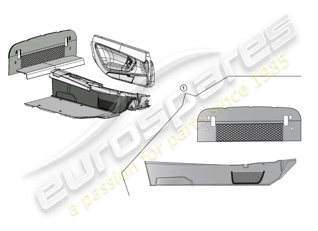 lamborghini superleggera (accessories) kit de actualización diagrama de piezas
