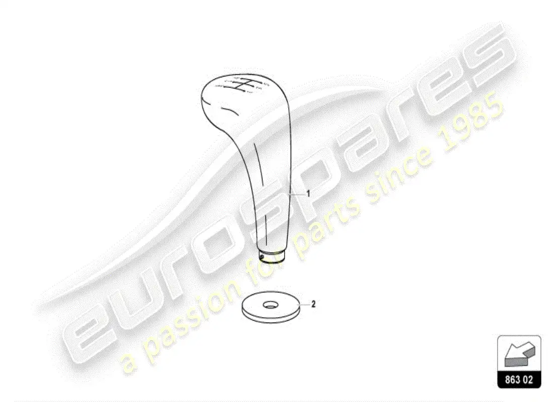 lamborghini diablo vt (1997) palanca de cambio diagrama de piezas