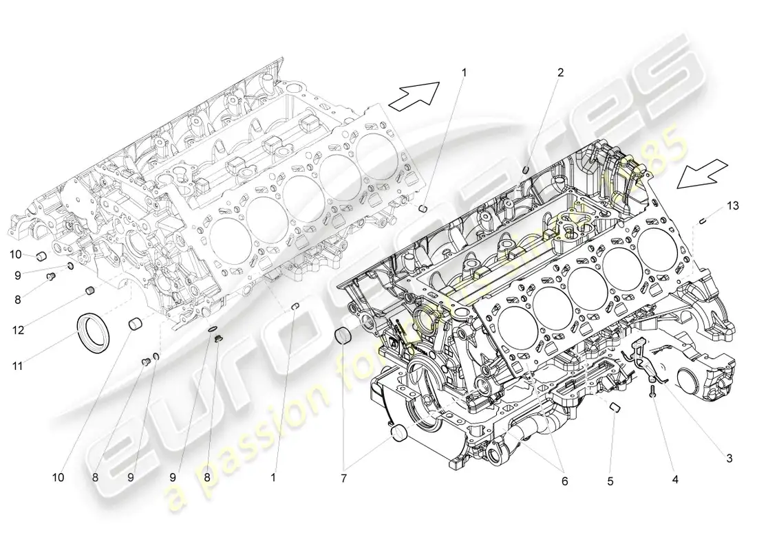 lamborghini lp550-2 spyder (2012) carter del carter diagrama de piezas