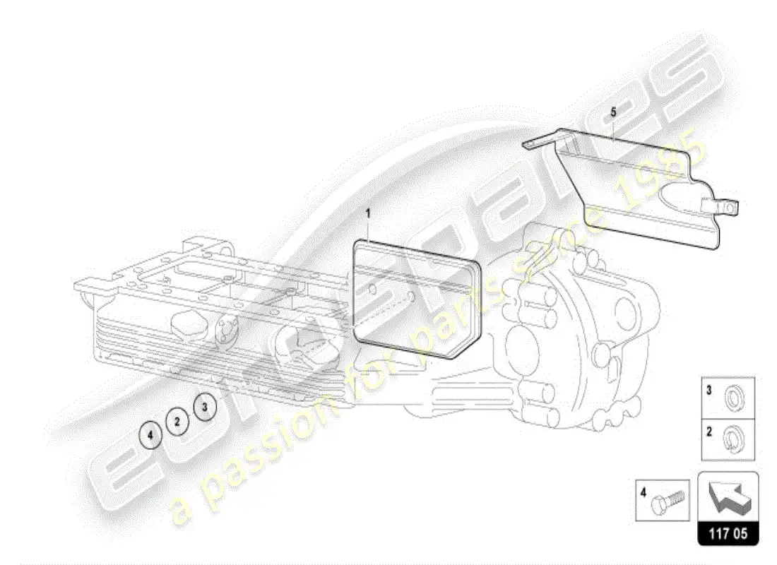 lamborghini diablo vt (1997) cárter de aceite diagrama de piezas