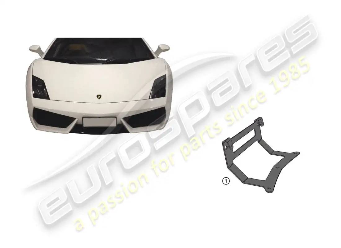 lamborghini lp560-2 coupe 50 (accessories) porta matrícula diagrama de piezas