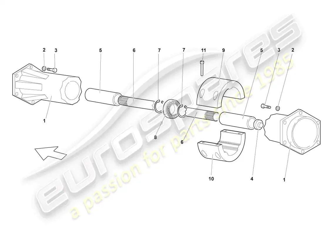 lamborghini lp640 coupe (2008) brazo de control diagrama de piezas
