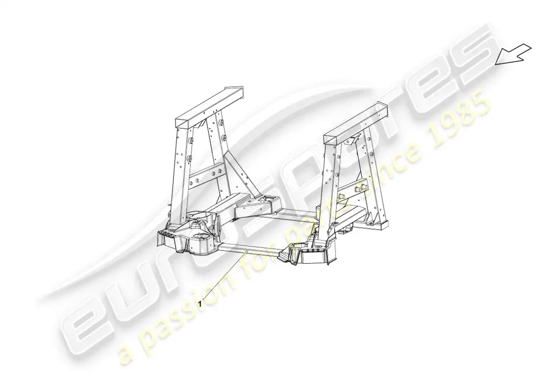 lamborghini lp550-2 spyder (2012) marco trasero diagrama de piezas