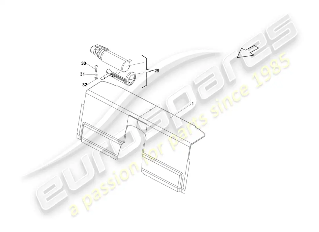 lamborghini lp570-4 sl (2012) extintores diagrama de piezas