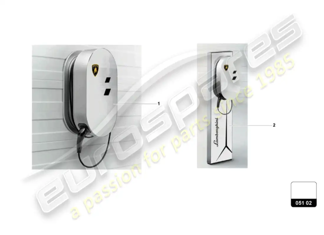 lamborghini revuelto coupe (accessories) cargador de batería diagrama de piezas