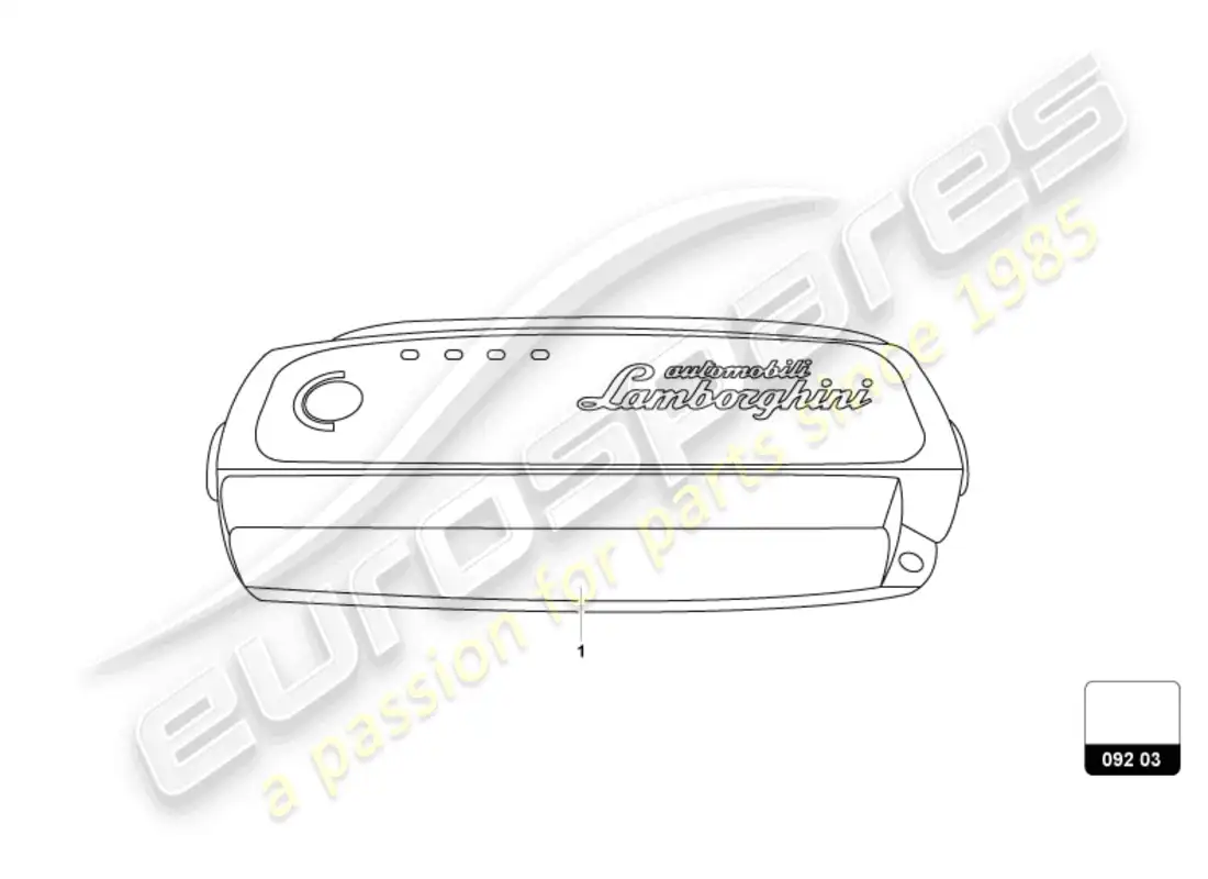 lamborghini revuelto coupe (accessories) diagrama de piezas del cargador de batería