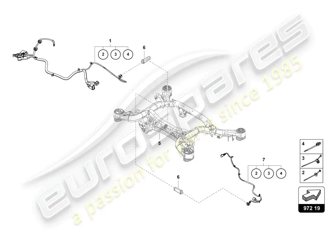 lamborghini urus (2019) mazo de cables para centrales eléctricas diagrama de piezas