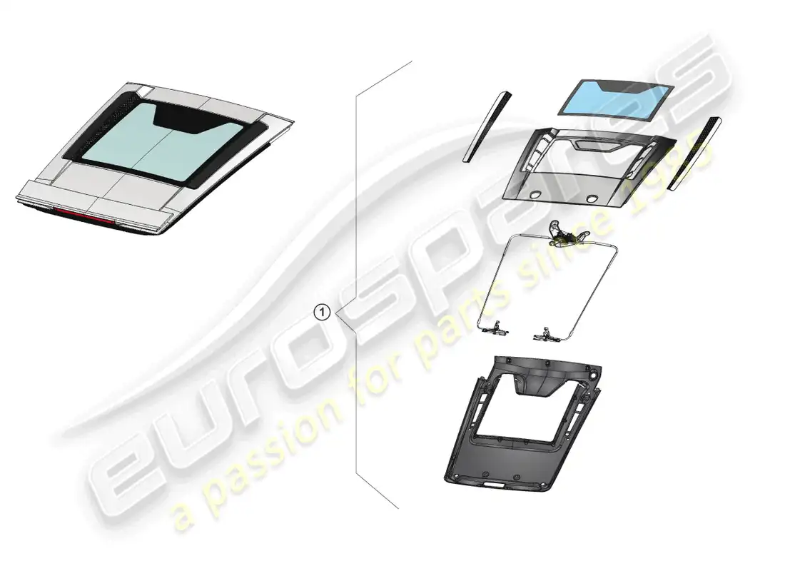 lamborghini lp570-4 sl (accessories) kit de actualización diagrama de piezas