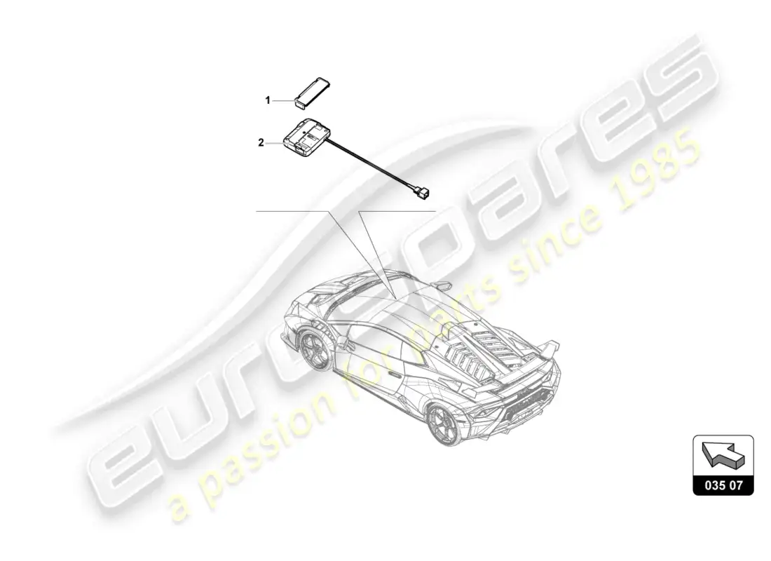 lamborghini sto (2022) para vehiculos con sistema de tarjeta telepass etc diagrama de piezas