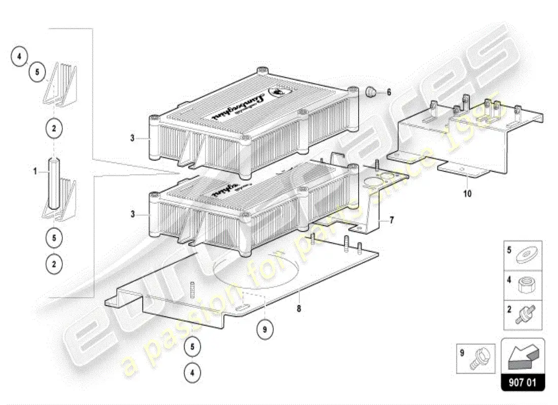 lamborghini diablo vt (1996) diagrama de piezas eléctrica