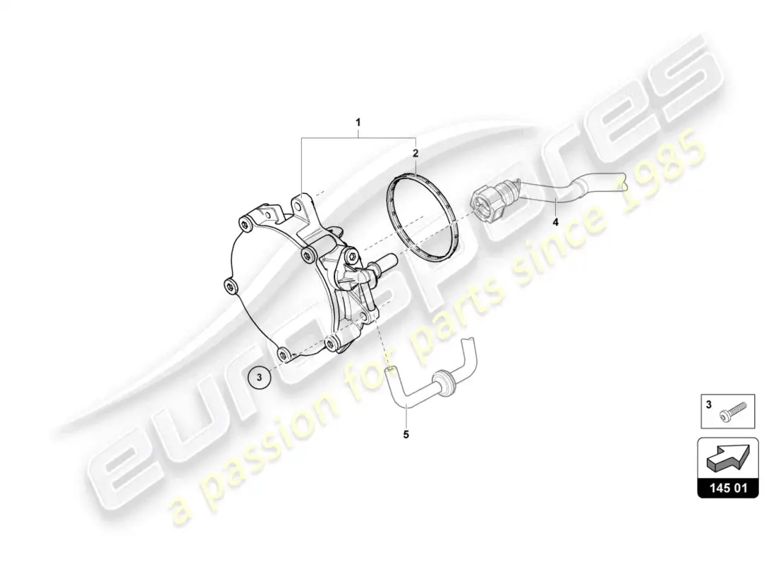 lamborghini urus (2022) bomba aspiradora diagrama de piezas