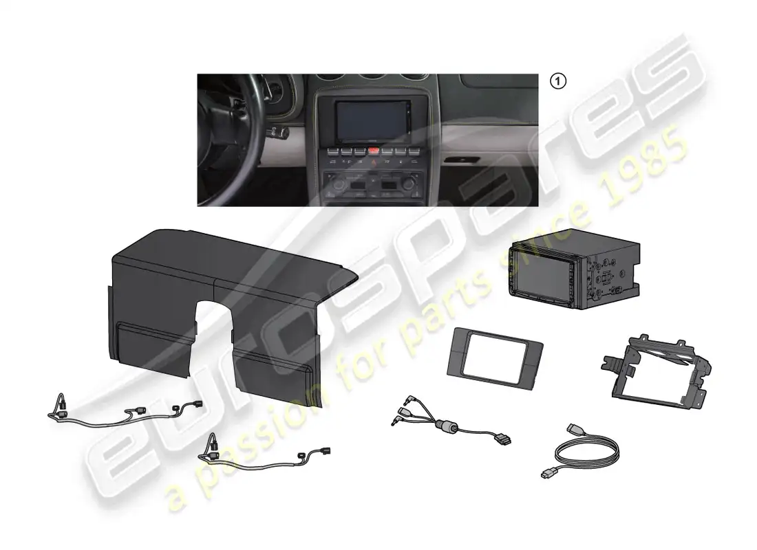 lamborghini gallardo coupe (accessories) kit de actualización diagrama de piezas