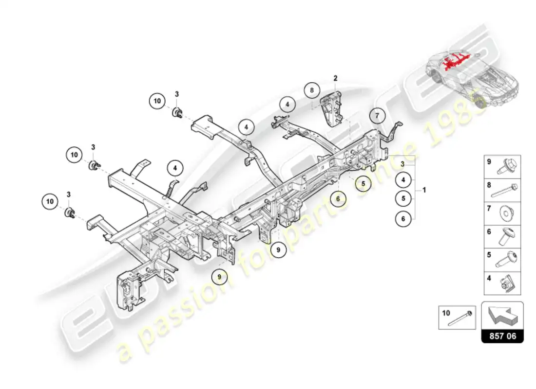 diagrama de pieza que contiene el número de pieza n91174701