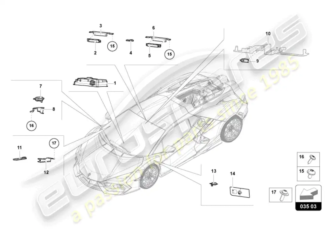 diagrama de pieza que contiene el número de pieza 47b035563