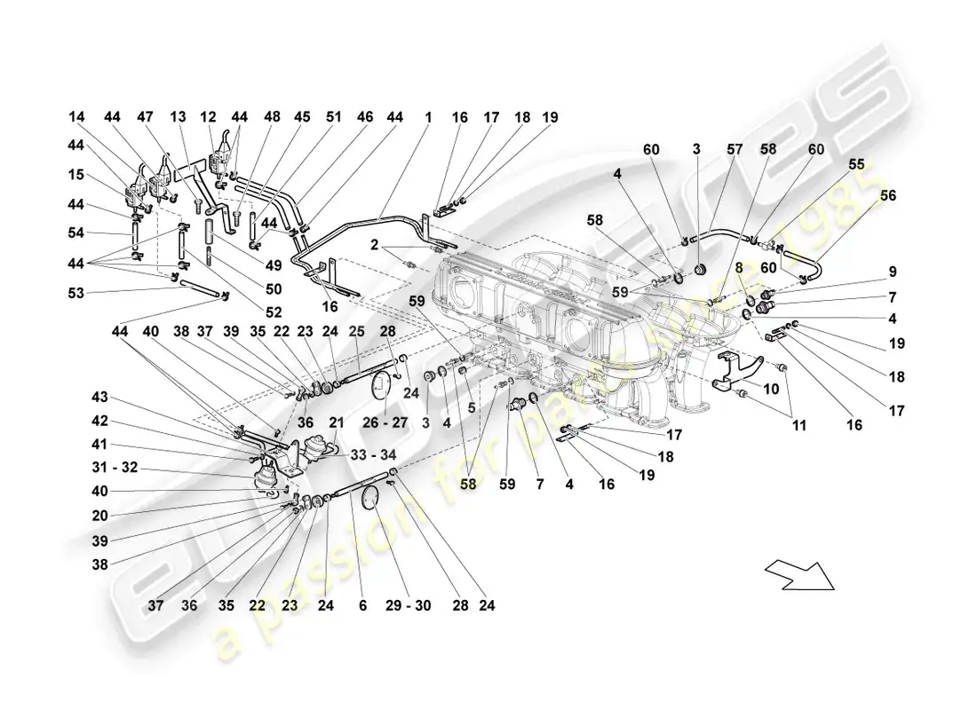 diagrama de pieza que contiene el número de pieza wht003073