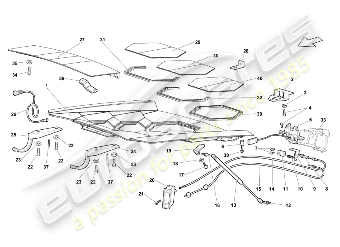 diagrama de pieza que contiene el número de pieza 0r1470195