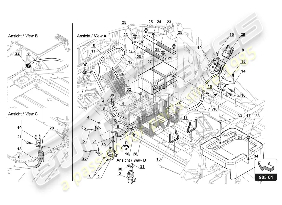 diagrama de pieza que contiene el número de pieza n10205802