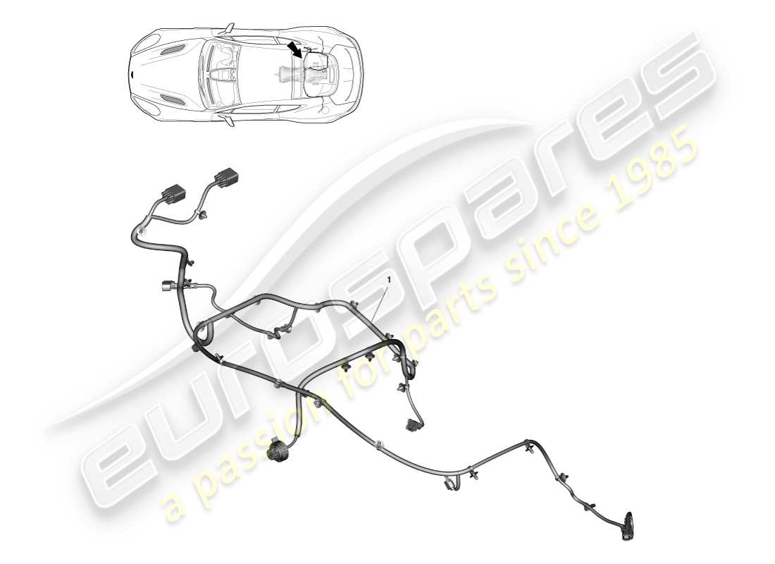 aston martin vanquish (2013) arnés de transmisión diagrama de piezas