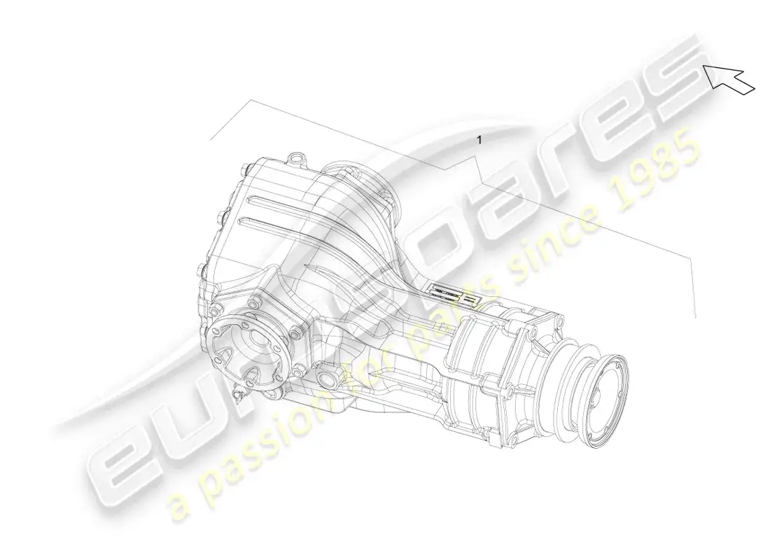lamborghini gallardo spyder (2007) diferencial del eje delantero diagrama de piezas