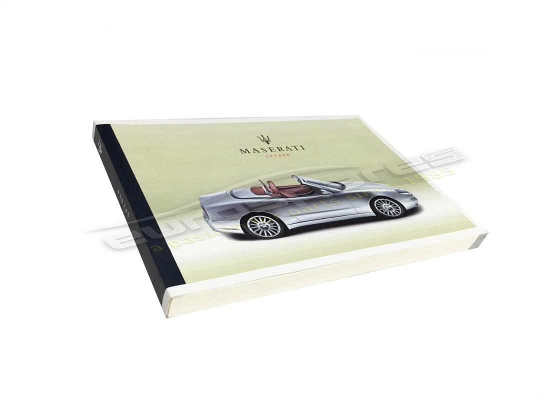 nuevo maserati manual del propietario m138 sypder delantero. número de pieza 920000516 (1)