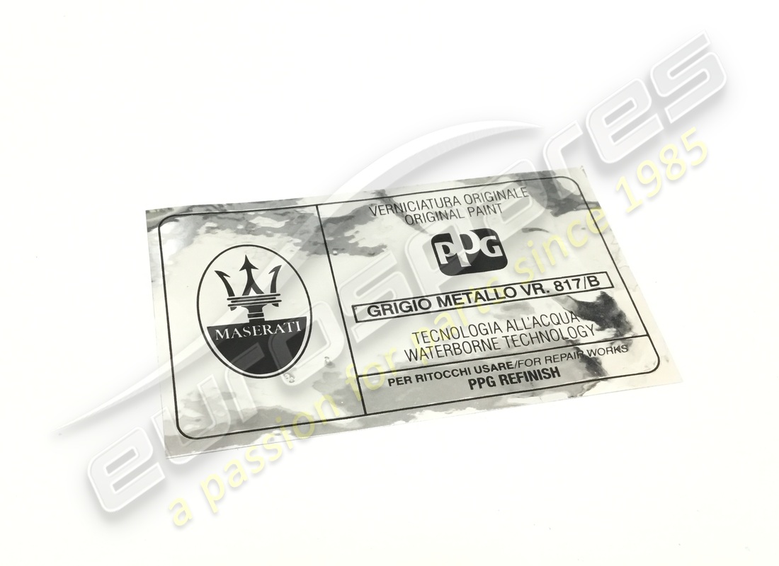 nueva placa de identificación de pintura maserati. número de pieza 675000179 (1)