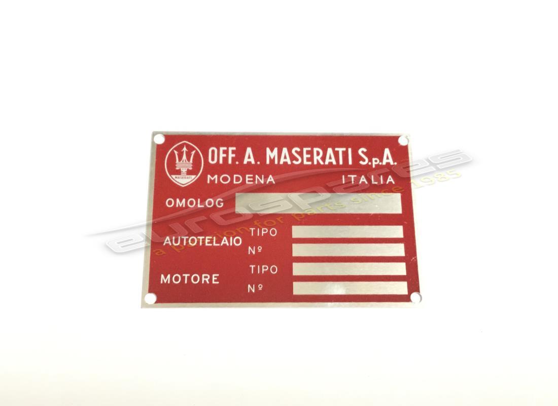 nueva placa de chasis maserati. número de parte mpl002 (1)