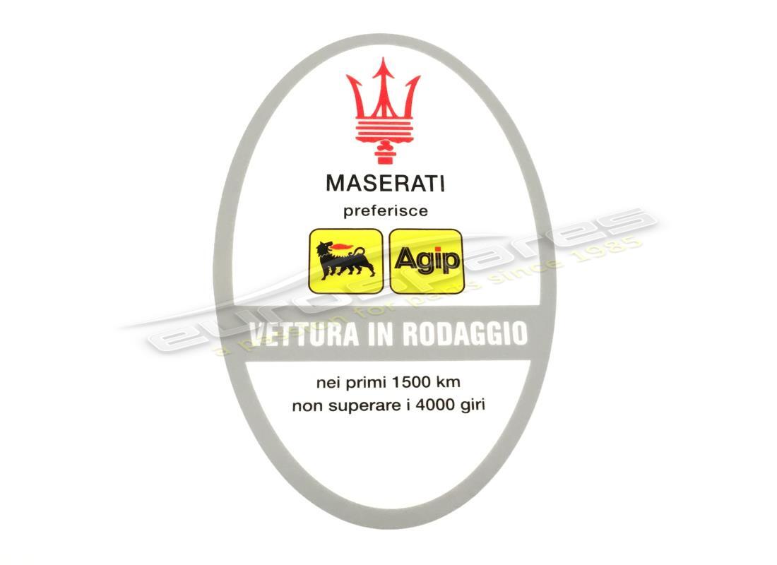 nueva etiqueta de funcionamiento de maserati 70. número de pieza mst001 (1)