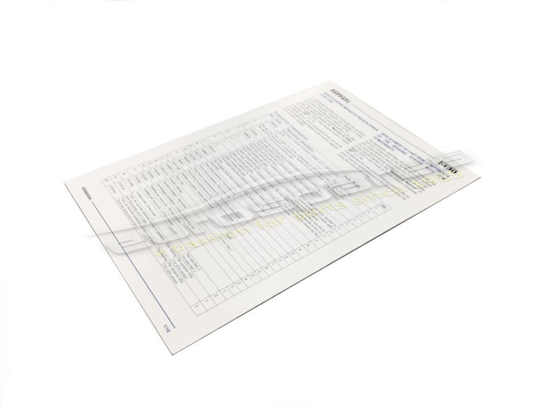 nuevo ferrari soporte de instrucciones del libro f430. número de parte 95990584 (1)