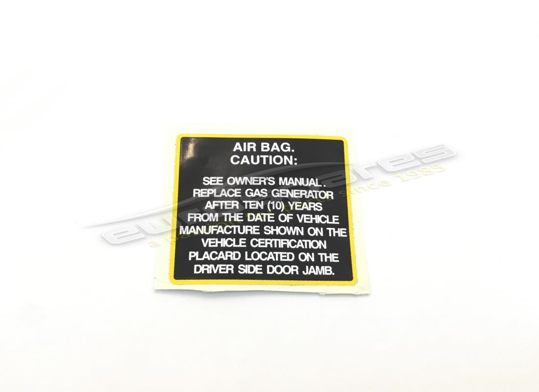 nueva placa ferrari para mantenimiento de bolsas de aire. número de parte 64499400 (1)