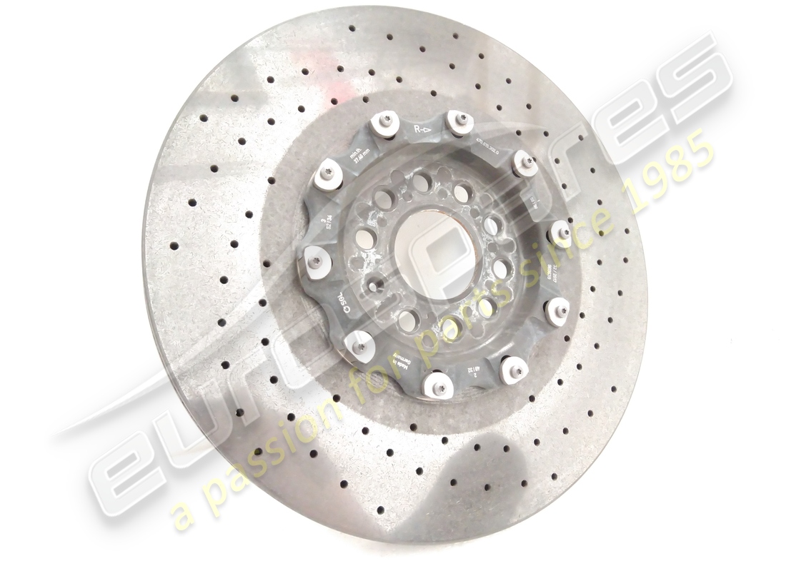 disco de freno cerámico delantero derecho usado lamborghini (ventilado). número de pieza 470615302g (2)