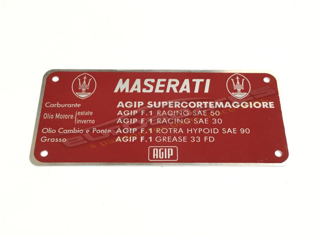 nueva placa maseratiagip supercortemaggiore. número de parte mpl001 (1)
