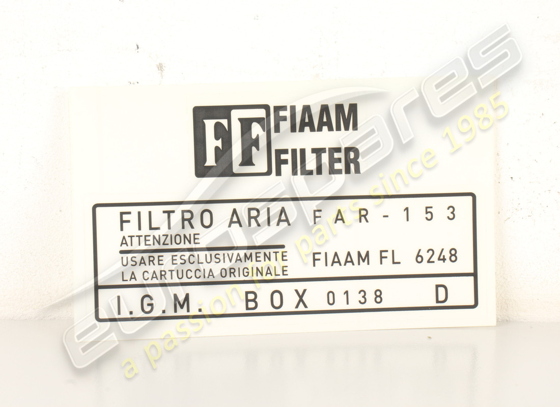 nueva etiqueta para caja de filtro de aire fiaam lamborghini (derecha). número de pieza lst003d (1)